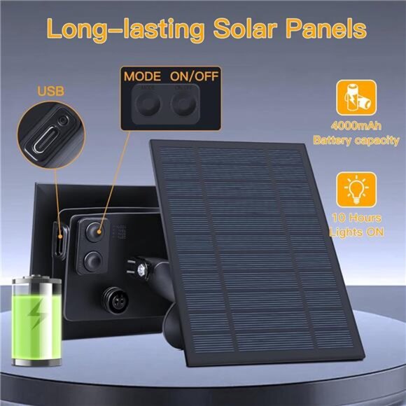 Solar String Lights Outdoor Waterproof 110FT Patio Garden Yard Hanging Bulbs - Picture 2 of 7